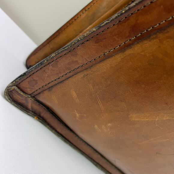 Hartmann Tan Belting Leather Gladstone Style Lawyers Briefcase Attache Collect. - Picture 12 of 16